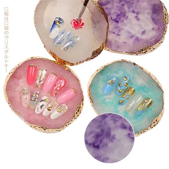 Nail Color Mixing Display Natural Resin Agate Nail Color Paint Palette Holder DIY Drawing Nail Art Color Palette Nail Art Tools
Nail Color Mixing Display Natural Resin Agate Nail Color Paint Palette Holder DIY Drawing Nail Art Color Palette Nail Art Tools