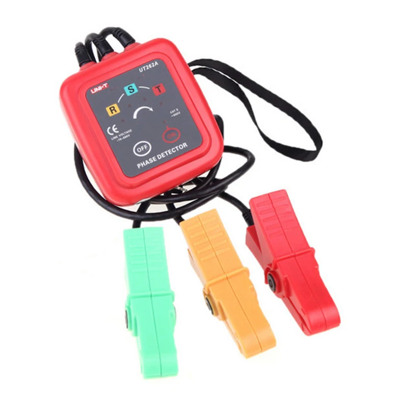 UNI-T UT262A Non-Contact 3 Phase Sequence Rotation Detectors LED Display Frequency Range 40~70Hz, AC 70V~600V & Buzzer
UNI-T UT262A Non-Contact 3 Phase Sequence Rotation Detectors LED Display Frequency Range 40~70Hz, AC 70V~600V & Buzzer