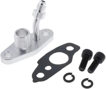4AN Auto Turbo Oil Flange, Turbocharger Oil Return Feed & Drain Flange Kit Fit for CT20 CT26-4AN Feed 10AN Return (M8 x 1.25 mm)
4AN Auto Turbo Oil Flange, Turbocharger Oil Return Feed & Drain Flange Kit Fit for CT20 CT26-4AN Feed 10AN Return (M8 x 1.25 mm)