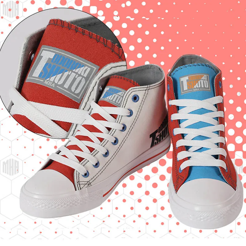 Cosroad Boku no My Hero Academia Cosplay Canvas Shoes Bakugou Katsuki Todoroki Shoto Midoriya Izuku Casual Shoes0 (8)