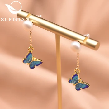 XlenAg Pure Natural Freshwater Pearl Cute Butterfly Earrings Girl Couple Unique Simple Earrings Gift Cloisonne Jewelry GE0977
XlenAg Pure Natural Freshwater Pearl Cute Butterfly Earrings Girl Couple Unique Simple Earrings Gift Cloisonne Jewelry GE0977