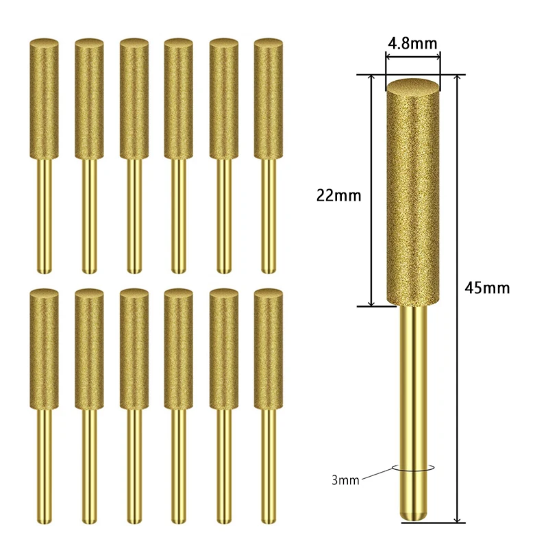 12PCS Diamond Chainsaw Sharpener Burr Grinder Chain Saw Drill Bits for Gasoline/Electric Chain Saw Abrasive
12PCS Diamond Chainsaw Sharpener Burr Grinder Chain Saw Drill Bits for Gasoline/Electric Chain Saw Abrasive