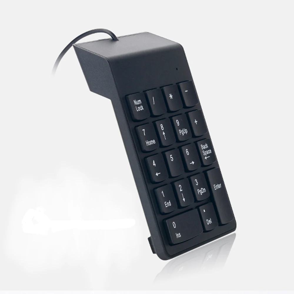 Фото Миниатюрная цифровая клавиатура с цифрами и 18 клавишами проводная USB тонкая Для