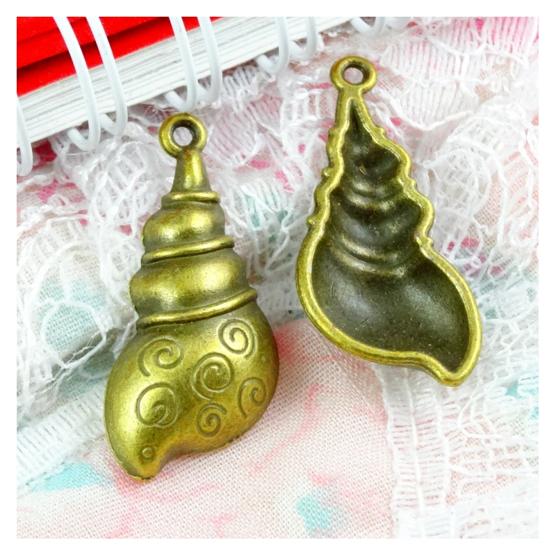 40pcs Conch Charms DIY Jewelry Making Pendant Fit Bracelets Necklaces Earrings Handmade Crafts Antique Bronze Plated Charm
40pcs Conch Charms DIY Jewelry Making Pendant Fit Bracelets Necklaces Earrings Handmade Crafts Antique Bronze Plated Charm