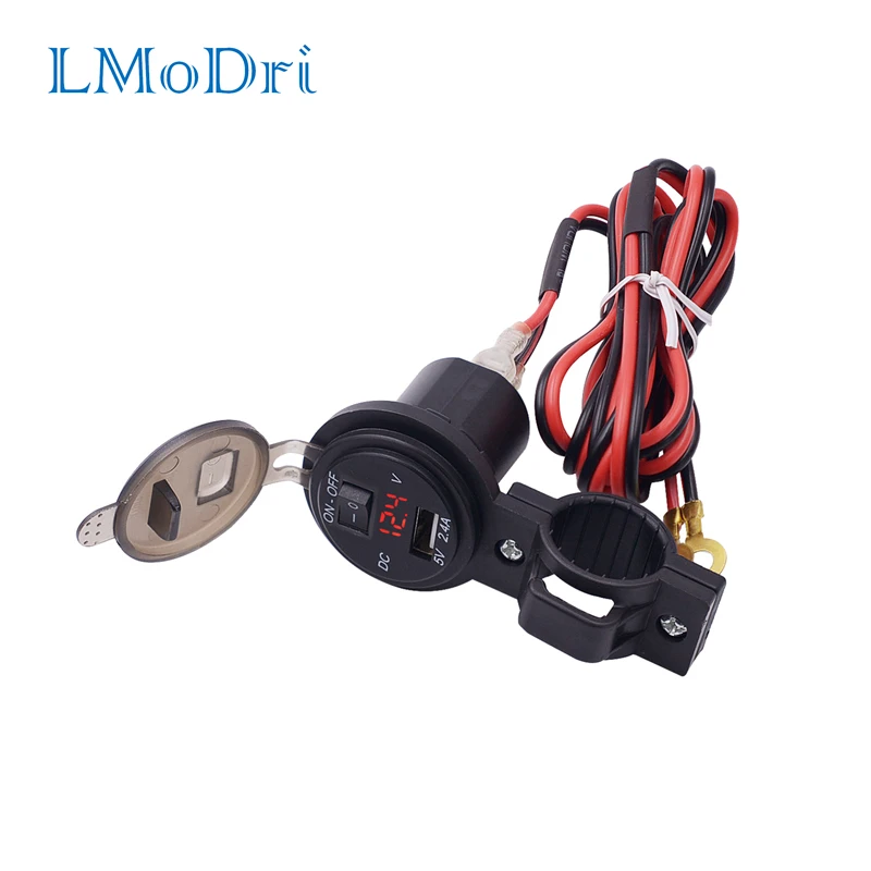 LMoDri 5V 2.1A/1A Dual USB Car Charger LED Display Universal Phone Cigarette Lighter Socket Adapter Digital Voltmeter 12-24V
LMoDri 5V 2.1A/1A Dual USB Car Charger LED Display Universal Phone Cigarette Lighter Socket Adapter Digital Voltmeter 12-24V