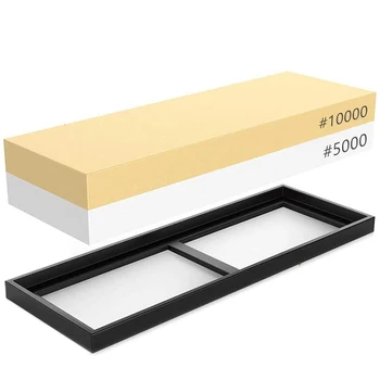 Whetstone 5000/10000 Sandstone, 2-Sided Polishing Kit, Water-Polishing Tool for Kitchen Cutlery and Outdoor Blades
Whetstone 5000/10000 Sandstone, 2-Sided Polishing Kit, Water-Polishing Tool for Kitchen Cutlery and Outdoor Blades
