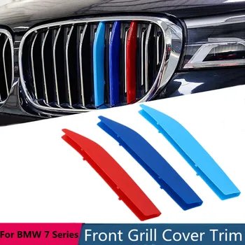 New 3pcs Grille Trim Strip Cover Sticker for BMW 7 Series G11 G12 2016 2017 2018 3D M-color Car Front Racing Grill Decoration
New 3pcs Grille Trim Strip Cover Sticker for BMW 7 Series G11 G12 2016 2017 2018 3D M-color Car Front Racing Grill Decoration