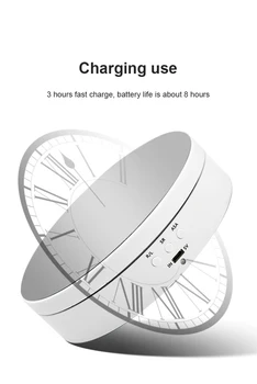 60 Degree Electric Turntable Display Stand 3 Speed Adjustable Rotating Display Stand 3 For Jewelry Watch Display
60 Degree Electric Turntable Display Stand 3 Speed Adjustable Rotating Display Stand 3 For Jewelry Watch Display