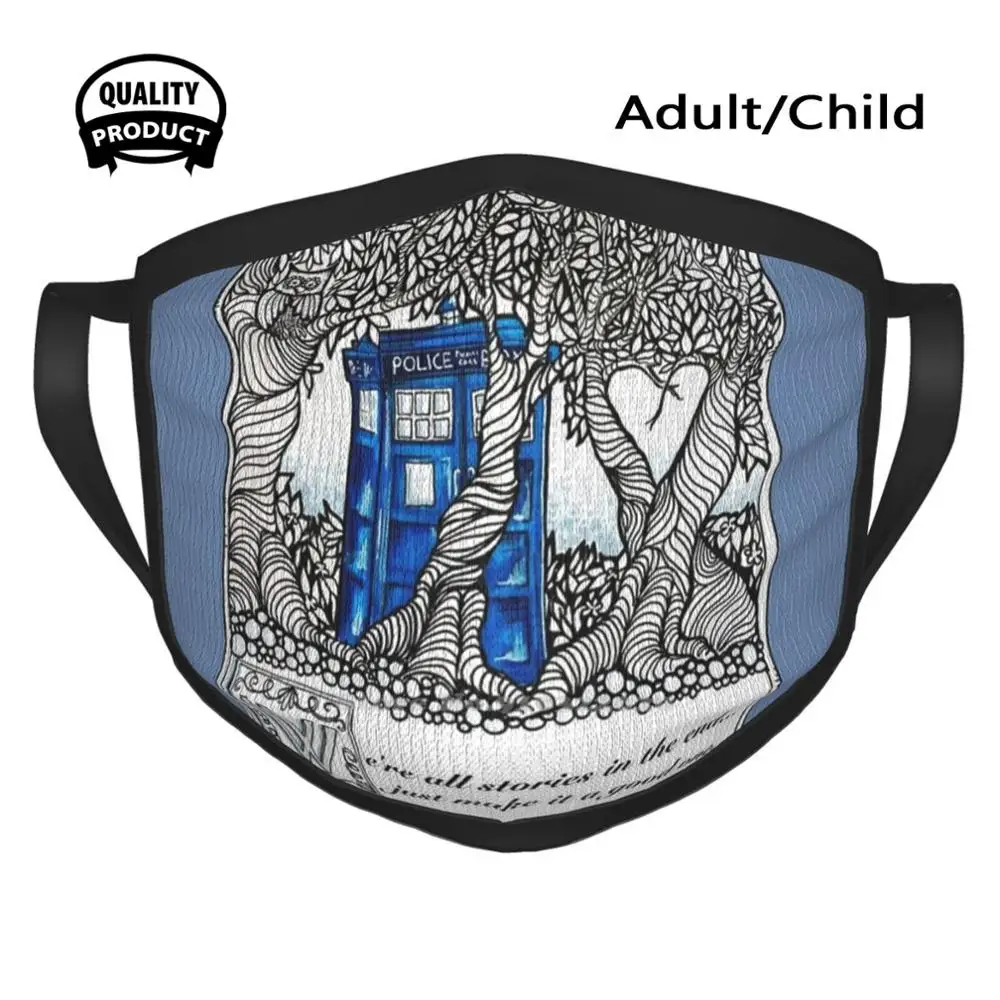 We'Re All Stories In The End... Designer Black Breathable Reusable Mouth Mask Tardis Whovian Police Box Geek Sci Fi Fairytale
We'Re All Stories In The End... Designer Black Breathable Reusable Mouth Mask Tardis Whovian Police Box Geek Sci Fi Fairytale