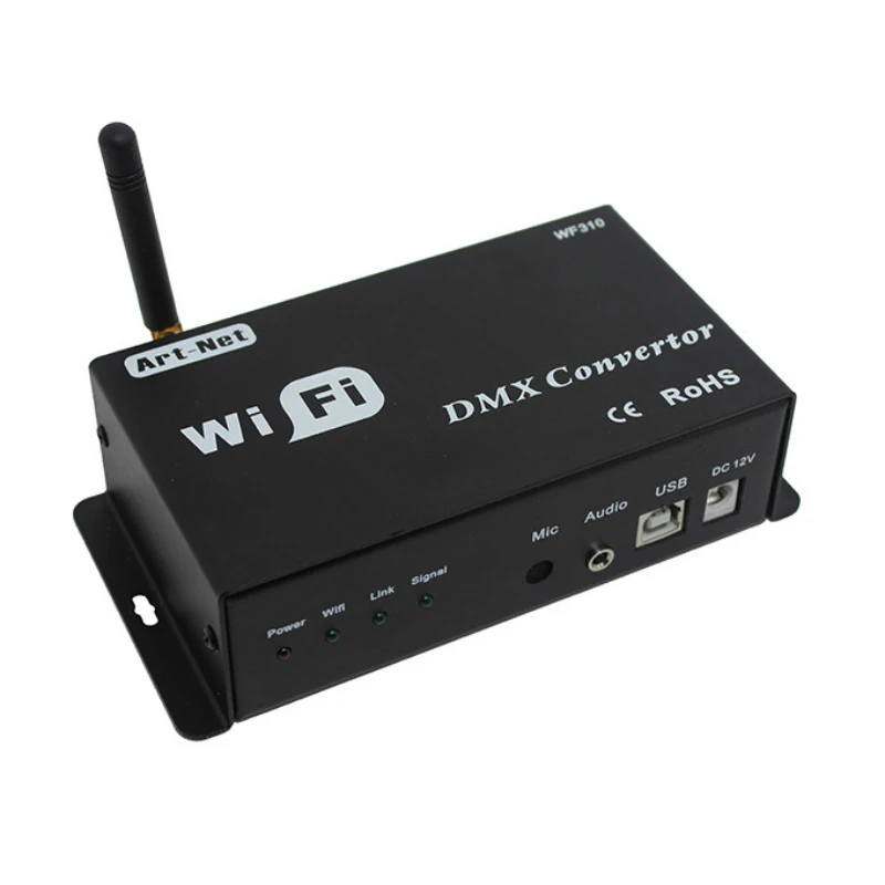 WiFi-DMX Converter led controller output dmx512 12v wifi signal convert dmx signal android or ios system control for led lamps
WiFi-DMX Converter led controller output dmx512 12v wifi signal convert dmx signal android or ios system control for led lamps