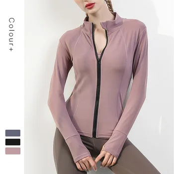 New lady jacket for autumn and winter 2019 ladies stretch zipper outdoor running fitness collar long sleeve jacket
New lady jacket for autumn and winter 2019 ladies stretch zipper outdoor running fitness collar long sleeve jacket