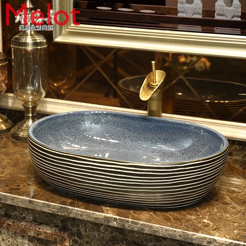 Antique Art Table Basin Retro Chinese Style Ceramic Washbasin Retro Basin Bathroom Basin
Antique Art Table Basin Retro Chinese Style Ceramic Washbasin Retro Basin Bathroom Basin