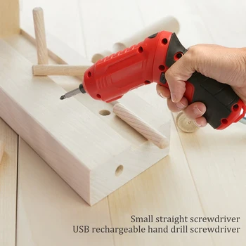 Practical USB Rechargeable Multi-function Maintenance Tool Handheld Electric Screwdriver Drill for Woodworking Hole Drilling
Practical USB Rechargeable Multi-function Maintenance Tool Handheld Electric Screwdriver Drill for Woodworking Hole Drilling