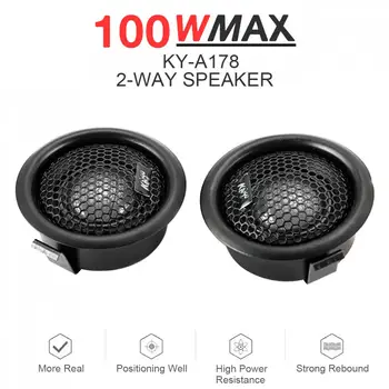 2 Pcs 12V 100W 91dB Mini Universal High Efficiency Dome Car Tweeter Lossless Speakers for Car Audio System
2 Pcs 12V 100W 91dB Mini Universal High Efficiency Dome Car Tweeter Lossless Speakers for Car Audio System