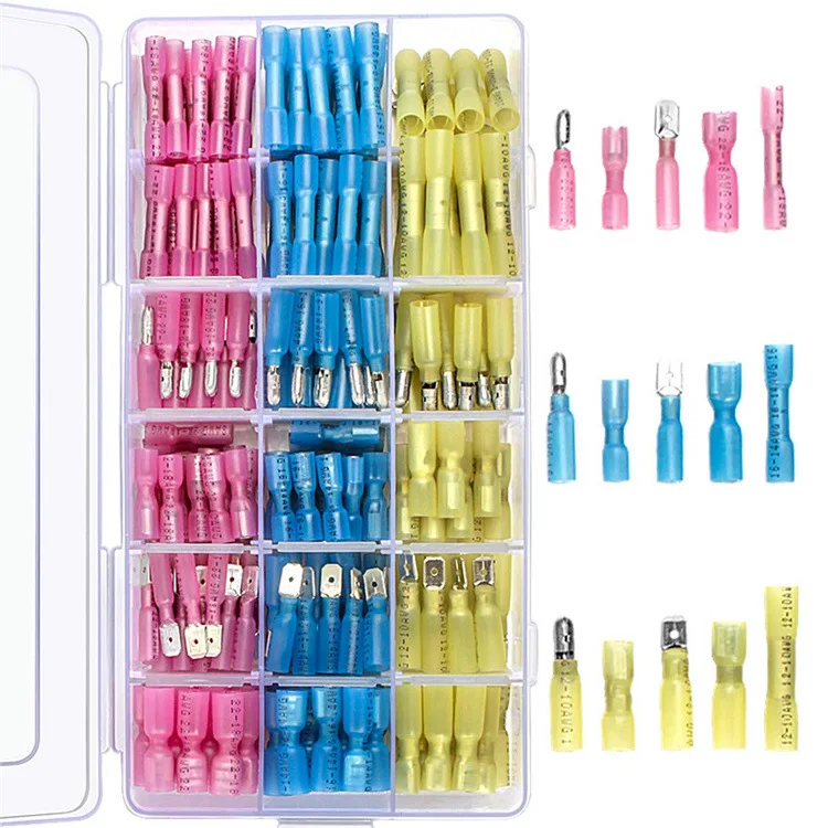 Cross border special supply of 300pcs box type heat shrinkable terminal connector combination BHT waterproof insulation terminal
Cross border special supply of 300pcs box type heat shrinkable terminal connector combination BHT waterproof insulation terminal