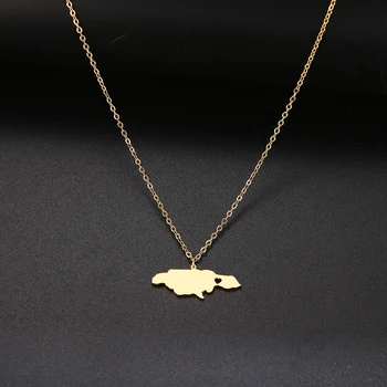 Heart Jamaica Map Pendant Necklaces for Women/Girl Gold Color Stainless Steel Jewelry Jamaican Patriotic Gifts
Heart Jamaica Map Pendant Necklaces for Women/Girl Gold Color Stainless Steel Jewelry Jamaican Patriotic Gifts