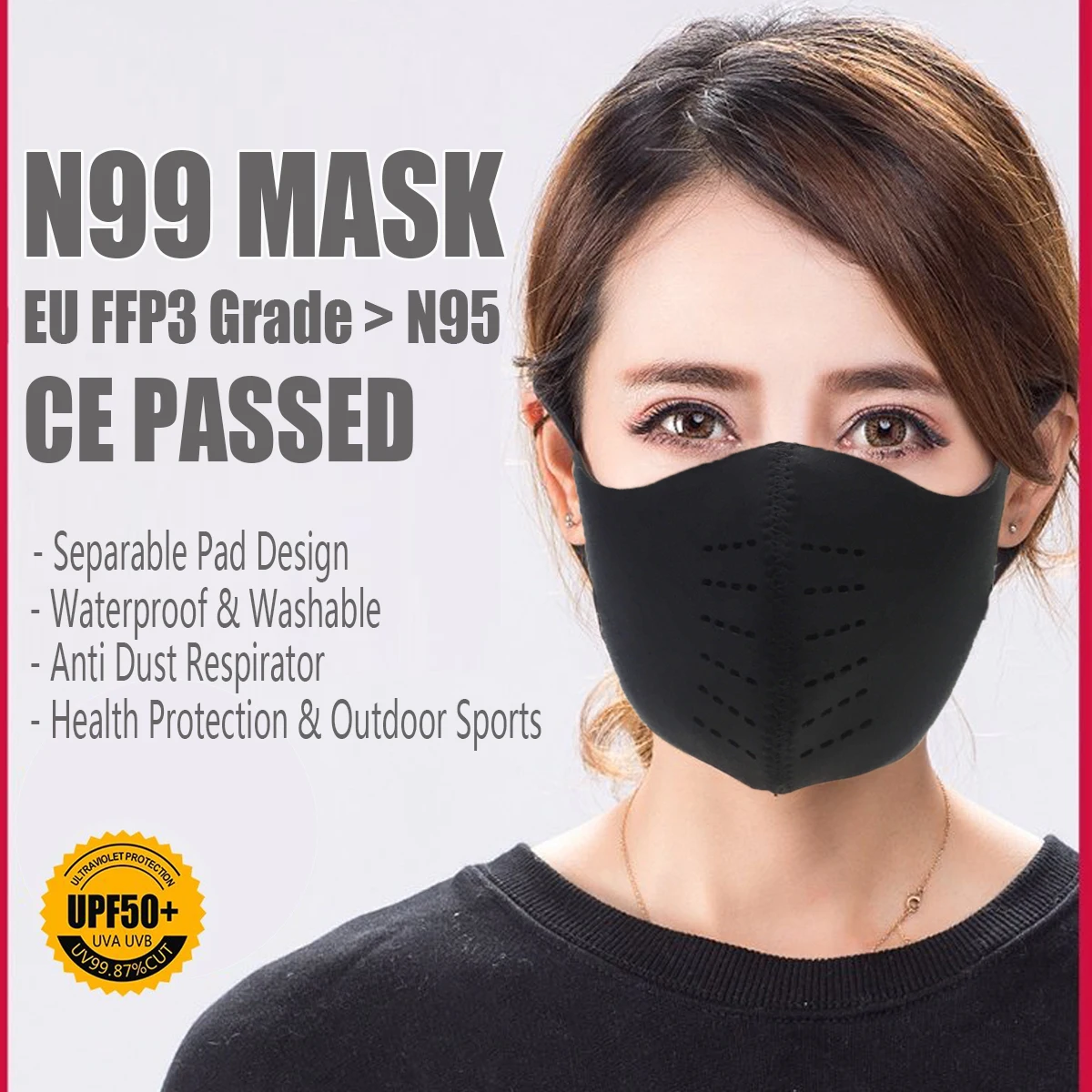 N99 Mask Dust Breathing Activated Carbon Dustproof Mask Carbon N99 Filter Bacteria Proof Flu Face masks Care Workplace Protectiv
N99 Mask Dust Breathing Activated Carbon Dustproof Mask Carbon N99 Filter Bacteria Proof Flu Face masks Care Workplace Protectiv