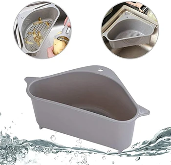 Kitchen Triangular Sink Strainer Drain Fruit Vegetable Drainer Basket Suction Cup Sponge Rack Storage Tool Sink Filter Shelf
Kitchen Triangular Sink Strainer Drain Fruit Vegetable Drainer Basket Suction Cup Sponge Rack Storage Tool Sink Filter Shelf
