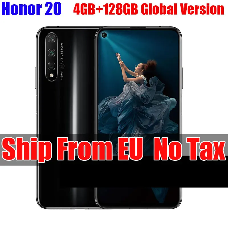 Honor 20 Global Version Smartphone 4G128G Kirin 980 Octa Core 6.26 ''48MP Oven Cam Cellphone Google Play SuperCharge NFC
Honor 20 Global Version Smartphone 4G128G Kirin 980 Octa Core 6.26 ''48MP Oven Cam Cellphone Google Play SuperCharge NFC