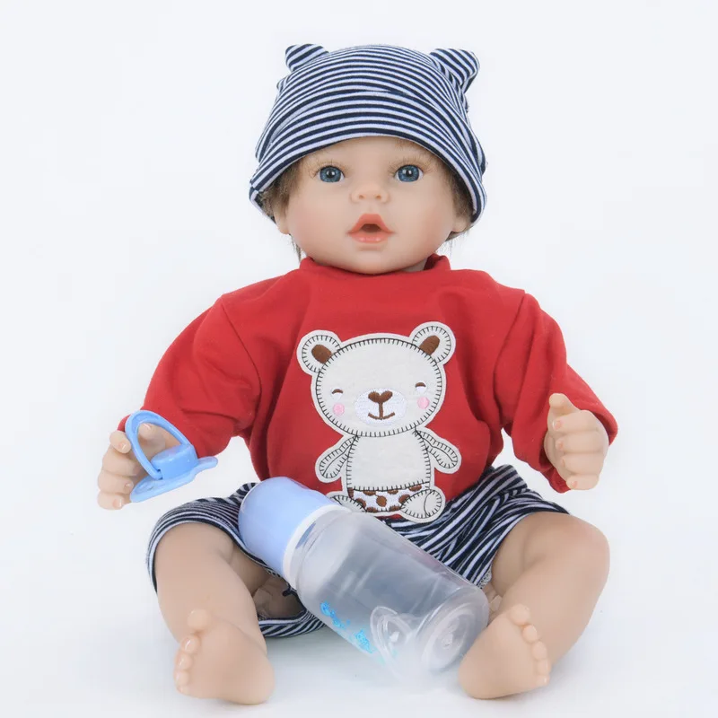 Reborn Doll Early Education Toy Simulation Baby New Born Baby Items Bebe Reborn Silicone Toys
Reborn Doll Early Education Toy Simulation Baby New Born Baby Items Bebe Reborn Silicone Toys