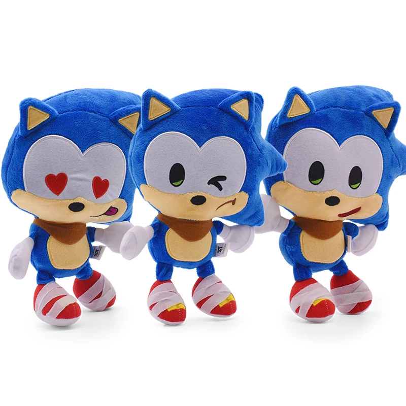 New 25CM 10'' 3Style Sonic Plush Toys Doll Blue Shadow Sonic Heart Smile Wink Soft Stuffed Blue Plush For Children
New 25CM 10'' 3Style Sonic Plush Toys Doll Blue Shadow Sonic Heart Smile Wink Soft Stuffed Blue Plush For Children