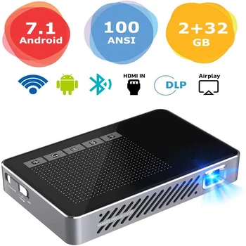 Mini Projector A5 Pro Android 7.1 100ANSI 2+32G Portable DLP Video Projector 150" Home Theater pico short throw Projectors
Mini Projector A5 Pro Android 7.1 100ANSI 2+32G Portable DLP Video Projector 150" Home Theater pico short throw Projectors