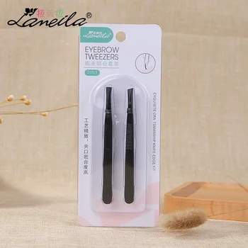 Lameila Black And White with Pattern Simple Series Eye Tweezer Set 2 Mounted Plain Top Oblique Mouth Stainless Steel Eyebrow Twe
Lameila Black And White with Pattern Simple Series Eye Tweezer Set 2 Mounted Plain Top Oblique Mouth Stainless Steel Eyebrow Twe