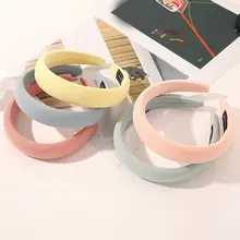 Delicate Hair Accessories Cotton Blends Headband Solid Thick Hair Hoop Hairband Colorful Female Bezel Padded Headband for Women
Delicate Hair Accessories Cotton Blends Headband Solid Thick Hair Hoop Hairband Colorful Female Bezel Padded Headband for Women