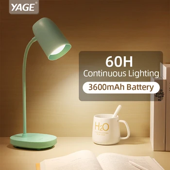 YAGE Desk Lamp 3600mAh Rechargeable Battery Eye Protection 3 Mode Lighting Brightness USB Learning Table Night Light for Study
YAGE Desk Lamp 3600mAh Rechargeable Battery Eye Protection 3 Mode Lighting Brightness USB Learning Table Night Light for Study