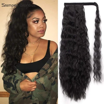 Stamped Glorious 22 Inches wave Synthetic Drawstring Ponytail for Women Increase Amount Hair Extensions Heat Resistant Fiber
Stamped Glorious 22 Inches wave Synthetic Drawstring Ponytail for Women Increase Amount Hair Extensions Heat Resistant Fiber