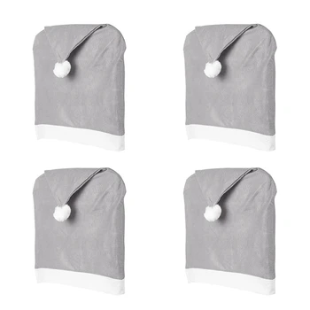 4 Pcs Set Christmas Chair Decoration Gray Non-Woven Big Hat Chair Cover Stool Set Home Decorations for Christmas New Year Decora
4 Pcs Set Christmas Chair Decoration Gray Non-Woven Big Hat Chair Cover Stool Set Home Decorations for Christmas New Year Decora