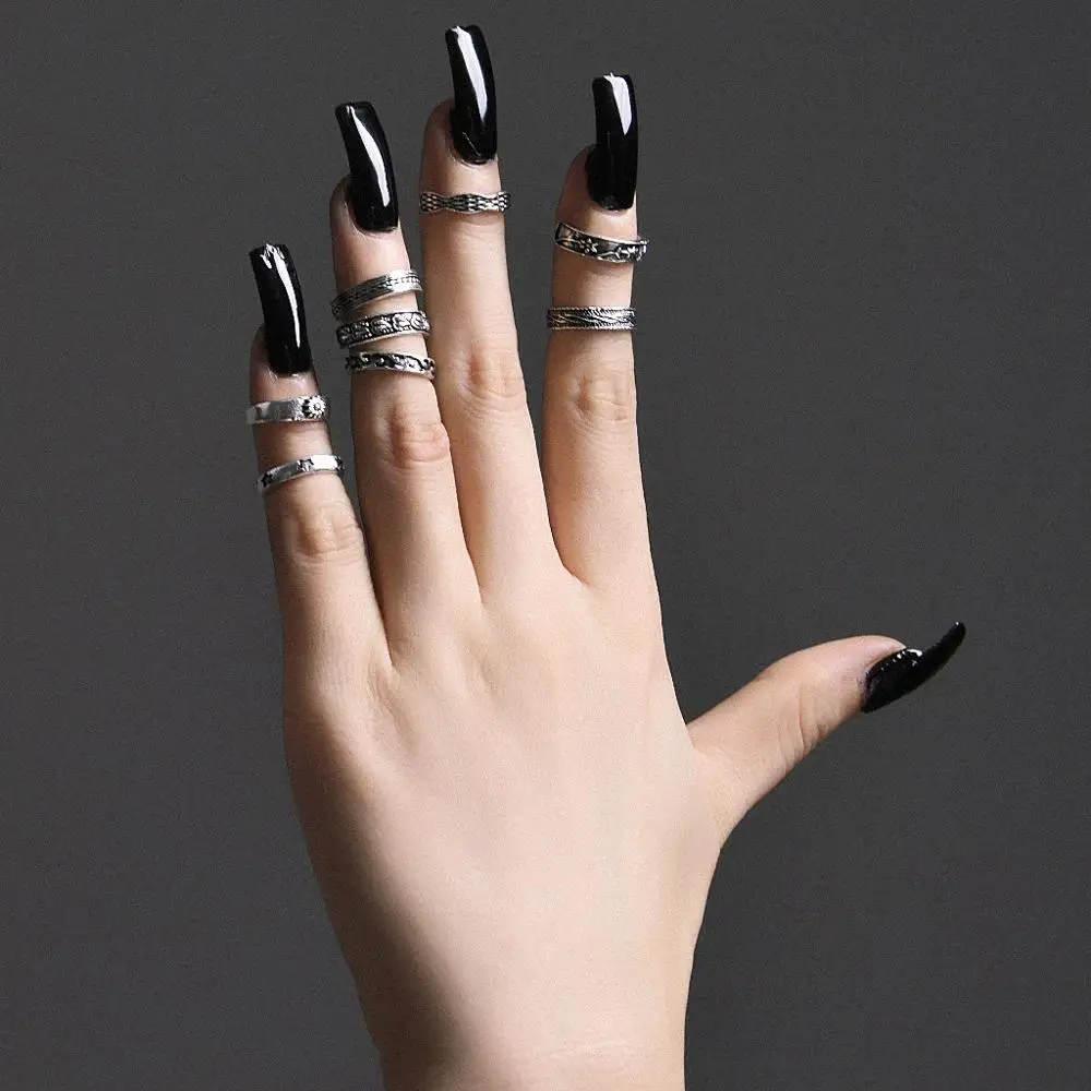 8Pcs /Sets Carved Open Ring Silver Ring Set Women Wedding Anniversary Gift Jewelry
8Pcs /Sets Carved Open Ring Silver Ring Set Women Wedding Anniversary Gift Jewelry