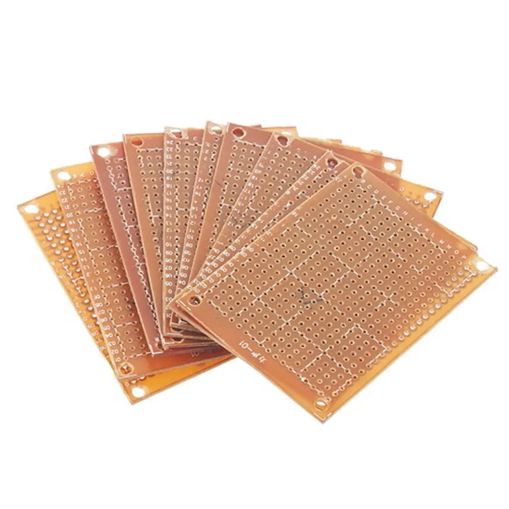 10Pcs 5x7 cm DIY Prototype Paper PCB Universal Experiment Matrix Circuit Board 5x7cm Single Side Copper PCB Hole Dia 1mm
10Pcs 5x7 cm DIY Prototype Paper PCB Universal Experiment Matrix Circuit Board 5x7cm Single Side Copper PCB Hole Dia 1mm