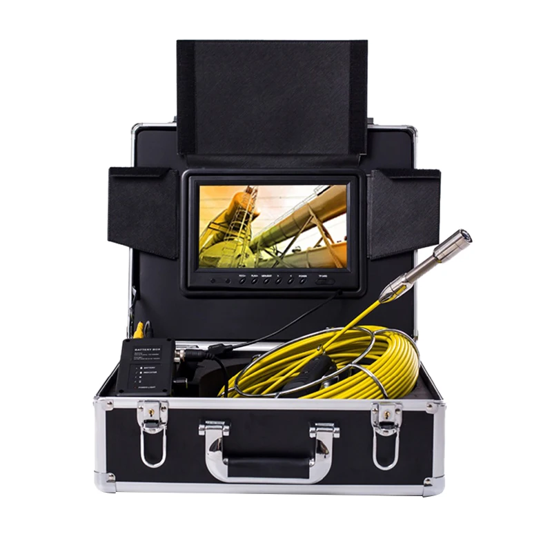 Wireless Wifi Pipe Inspection Camera, Drain Sewer Pipeline Industrial Endoscope 9 Inch Monitor Hd 1000Tvl Snake Video Camera S
Wireless Wifi Pipe Inspection Camera, Drain Sewer Pipeline Industrial Endoscope 9 Inch Monitor Hd 1000Tvl Snake Video Camera S