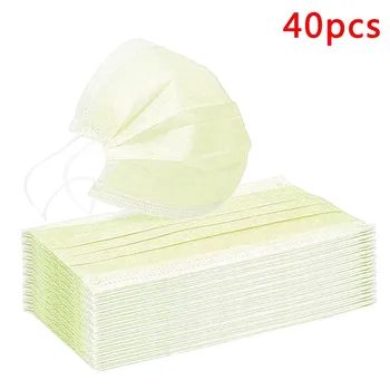 40pcs Yellow Earloop Disposable Face Masks For Mouth Breathable Nonwoven Fabric Dustproof Masker 3 Ply Filter Masken Mascarilla
40pcs Yellow Earloop Disposable Face Masks For Mouth Breathable Nonwoven Fabric Dustproof Masker 3 Ply Filter Masken Mascarilla