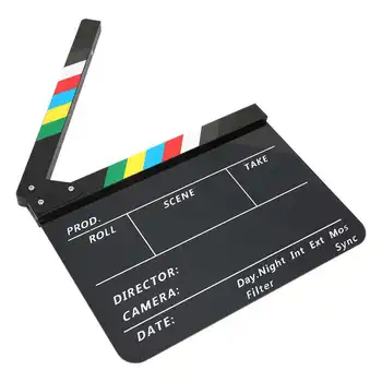 Video Scene Clapperboard Using Acrylic Organic Material Clapperboard for Role Playing Editing Video Production Camera
Video Scene Clapperboard Using Acrylic Organic Material Clapperboard for Role Playing Editing Video Production Camera