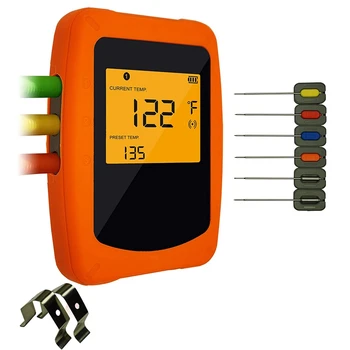 Wireless Remote Digital Thermometer,for Barbecue,Cooking Grill, Oven Meat Bluetooth Monitor,Timer,for Kitchen Cooking
Wireless Remote Digital Thermometer,for Barbecue,Cooking Grill, Oven Meat Bluetooth Monitor,Timer,for Kitchen Cooking