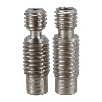 2Pcs Titanium V6 Heat Break V2.0 1.75mm, All-Metal V6 Hotend Titanium Throat for PEEK PETG High Temperature Filament
2Pcs Titanium V6 Heat Break V2.0 1.75mm, All-Metal V6 Hotend Titanium Throat for PEEK PETG High Temperature Filament