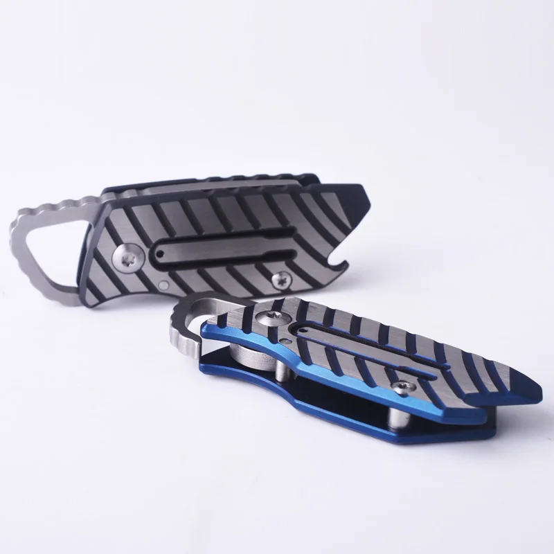 Titanium out of the box tool steel blade mechanical knife EDC folding outdoor multi-function key ring opener portable
Titanium out of the box tool steel blade mechanical knife EDC folding outdoor multi-function key ring opener portable
