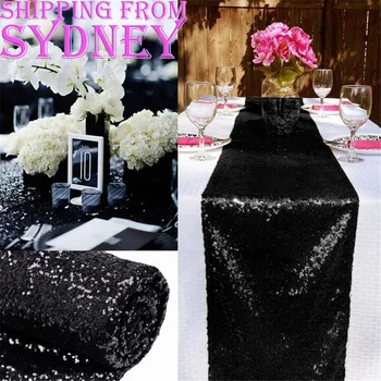 30x180cm Black Table Runner Sequin Table Runners Table Cloth Wedding Party Event Home Sashes Table Decoration Unique sequin tabl
30x180cm Black Table Runner Sequin Table Runners Table Cloth Wedding Party Event Home Sashes Table Decoration Unique sequin tabl