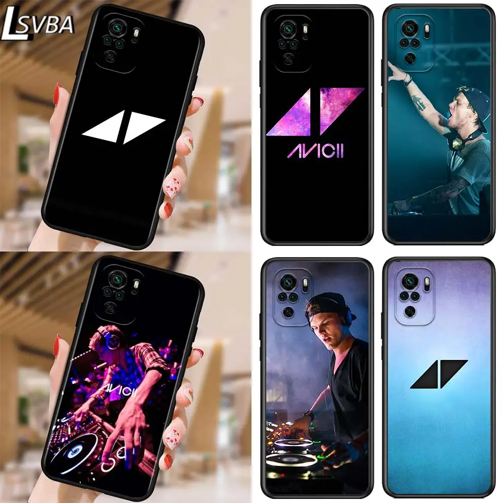 Мягкий черный чехол для телефона DJ Avicii Tim Bergling R.I.P Xiaomi Redmi Note 10 10S 9 9T 9S 9Pro Max 8T 8Pro 8 7 6 5