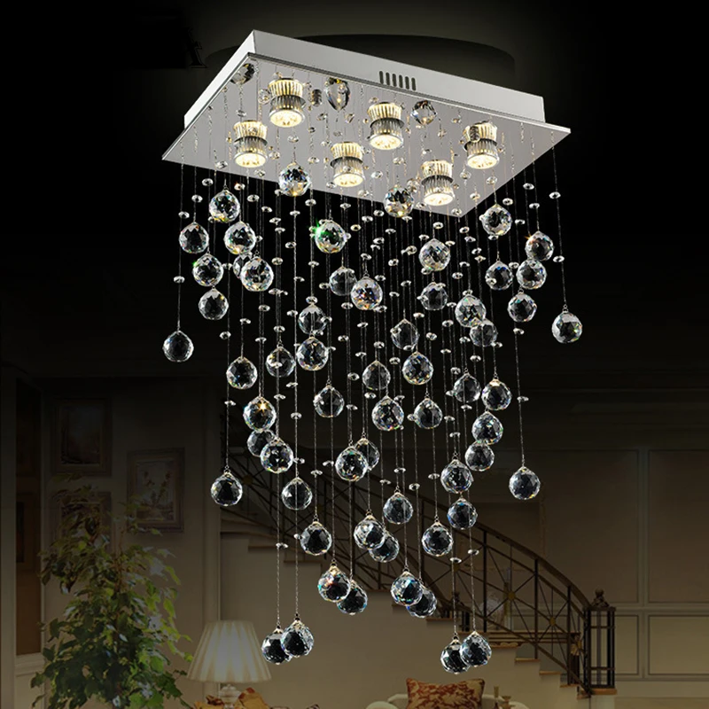 Rectangle Crystal Light Fixture Living Room Bedroom Lamp Lighting with Real Crystals
Rectangle Crystal Light Fixture Living Room Bedroom Lamp Lighting with Real Crystals