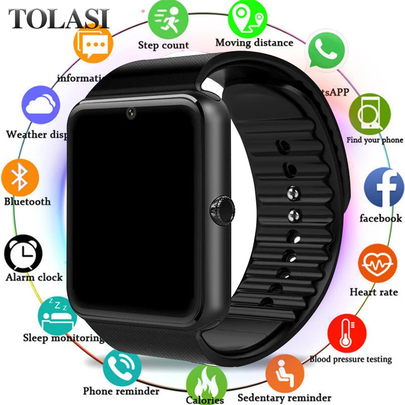 Smart Watch Men GT08 With Touch Screen Big Battery Support TF Sim Card Camera For IOS iPhone Android Phone Watch Women
Smart Watch Men GT08 With Touch Screen Big Battery Support TF Sim Card Camera For IOS iPhone Android Phone Watch Women