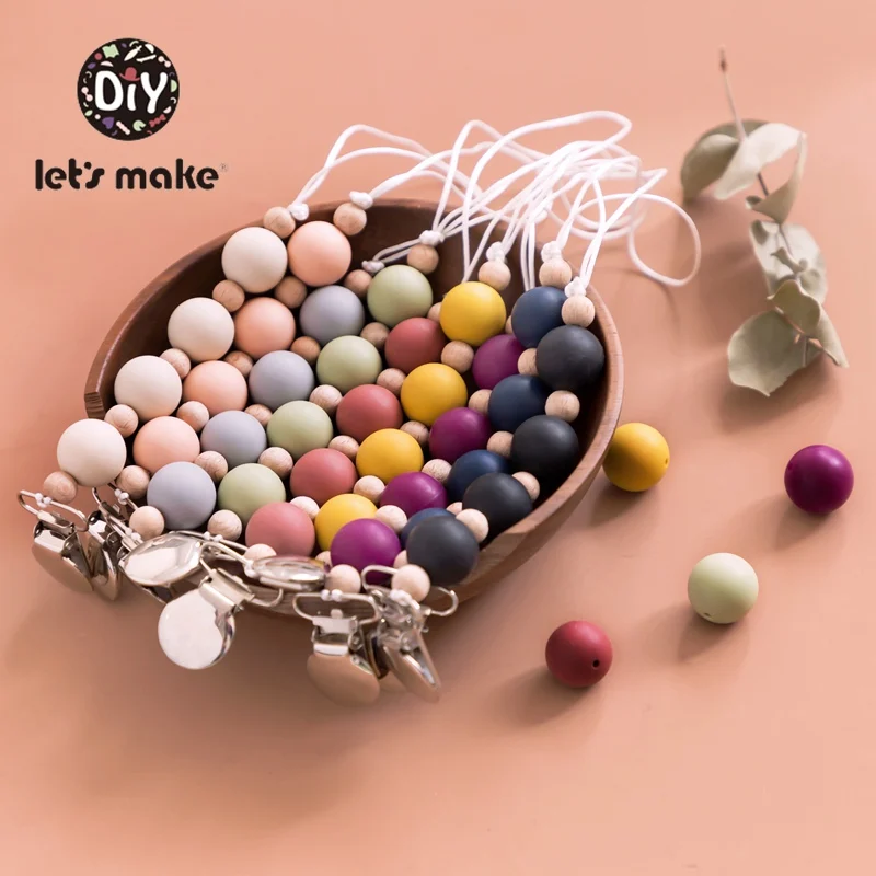 Let's Make 1set/9pc Holder For Nipples Personalized Food Grade Silicone Beads Tiny Rod Metal Pacifier Clips Baby Pacifier Chain
Let's Make 1set/9pc Holder For Nipples Personalized Food Grade Silicone Beads Tiny Rod Metal Pacifier Clips Baby Pacifier Chain