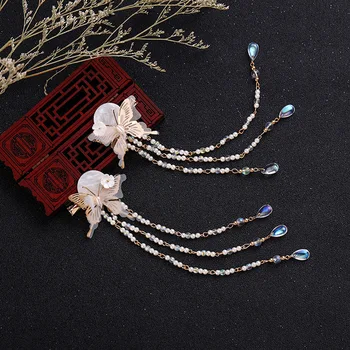 1 pair Chinese Style Butterfly Hair Clips Long Tassel Elegant For Women Girls Classical Hairpins Dragonfly Rhinestone For Wuxia
1 pair Chinese Style Butterfly Hair Clips Long Tassel Elegant For Women Girls Classical Hairpins Dragonfly Rhinestone For Wuxia