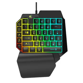 39 keys USB Wired Keyboard Mouse One Hand Portable Responsive PC Phone Gaming Keypad Mice
39 keys USB Wired Keyboard Mouse One Hand Portable Responsive PC Phone Gaming Keypad Mice
