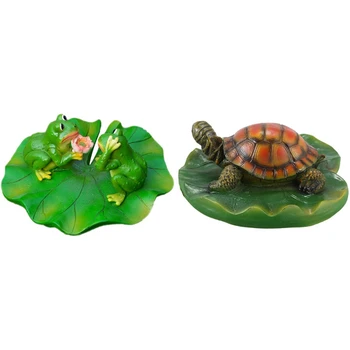 Creative Resin Floating Frogs Statue Outdoor Garden Pond Decorative Cute Frog Sculpture & Lotus Leaf Tortoise 
Creative Resin Floating Frogs Statue Outdoor Garden Pond Decorative Cute Frog Sculpture & Lotus Leaf Tortoise