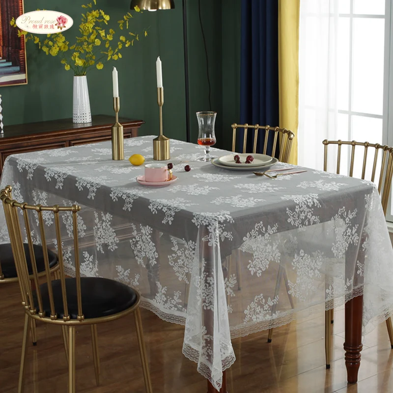 Proud Rose Lace Tablecloth European-Style Retro Coffee Table Rectangular Household White Hollow-out Dressing Table Cloth Cover
Proud Rose Lace Tablecloth European-Style Retro Coffee Table Rectangular Household White Hollow-out Dressing Table Cloth Cover