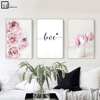 Nordic Floral Picture Pink Peony Flower Canvas Painting Decor Poster and Print Love Wall Art Bedroom Decor Home Decoration
Nordic Floral Picture Pink Peony Flower Canvas Painting Decor Poster and Print Love Wall Art Bedroom Decor Home Decoration