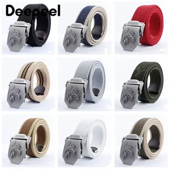 Deepeel 1pc 3.8X110cm Metal Automatic Buckle Canvas Belt Men's Woven Canvas Webbing Designer Belts for Men Casual Wild YB226
Deepeel 1pc 3.8X110cm Metal Automatic Buckle Canvas Belt Men's Woven Canvas Webbing Designer Belts for Men Casual Wild YB226